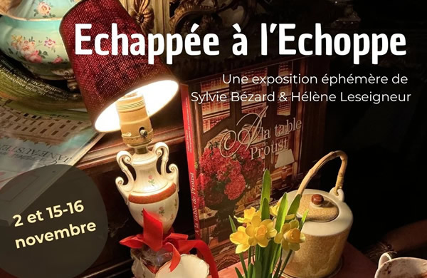 Exposition – Vente éphémère ÉCHAPPÉE A L’ÉCHOPPE