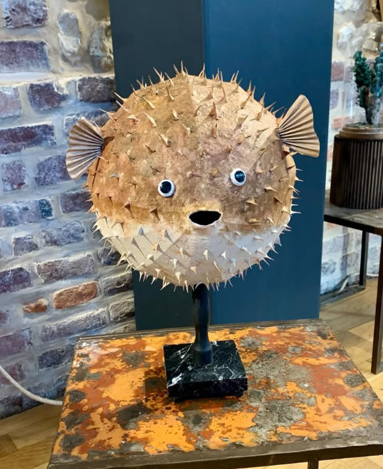 Poisson globe réalisé en carton